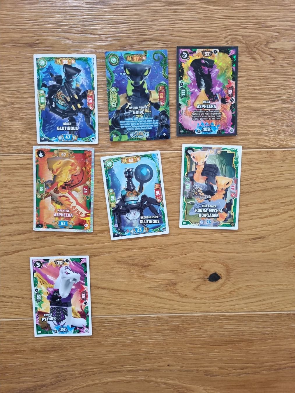 Carte collezionabili: Ninjago Sammlung 7 Schlangen Karten – Usato da Buttisholz venduto da onyxS7