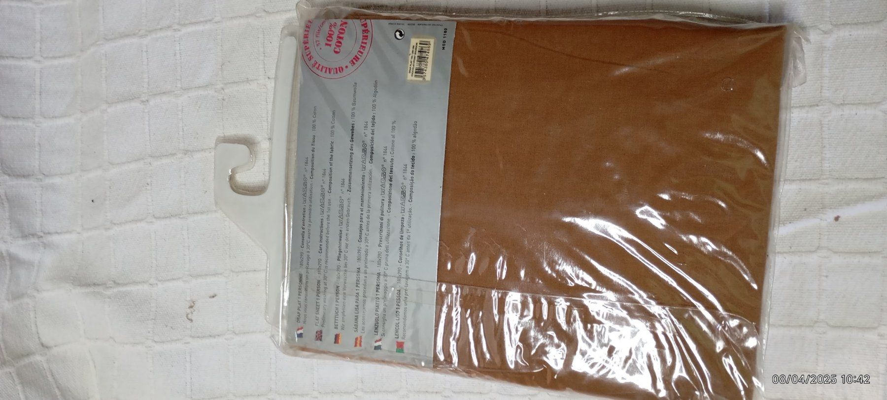 Biancheria da letto: Drap marron neuf – Nuovo e nell'imballaggio originale da Ecuvillens venduto da n.aissaoui 1