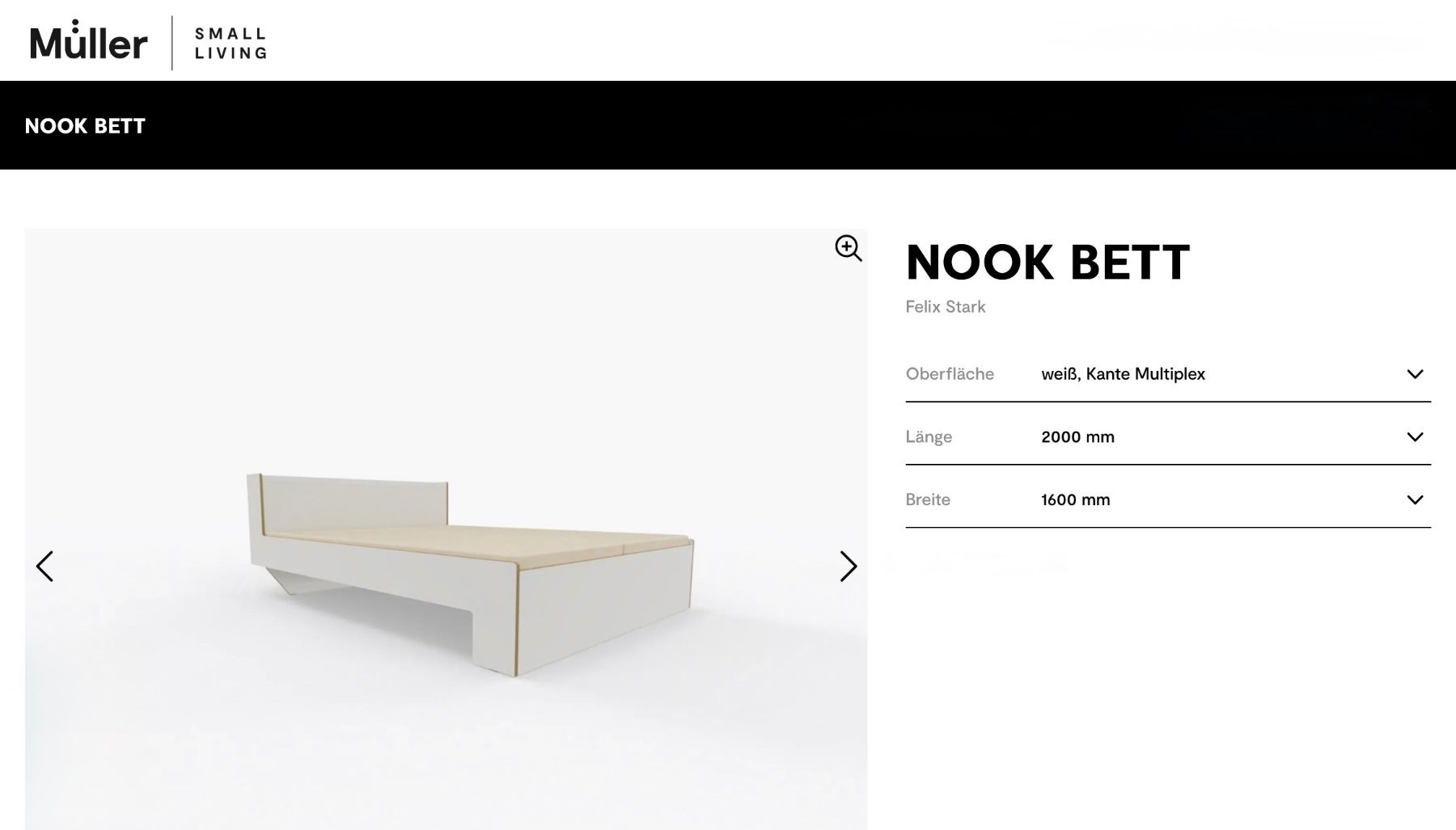 Müller Betten: Bett NOOK Müller Small Living mit Lattenrost – Gebraucht aus Forch von Emn13 6
