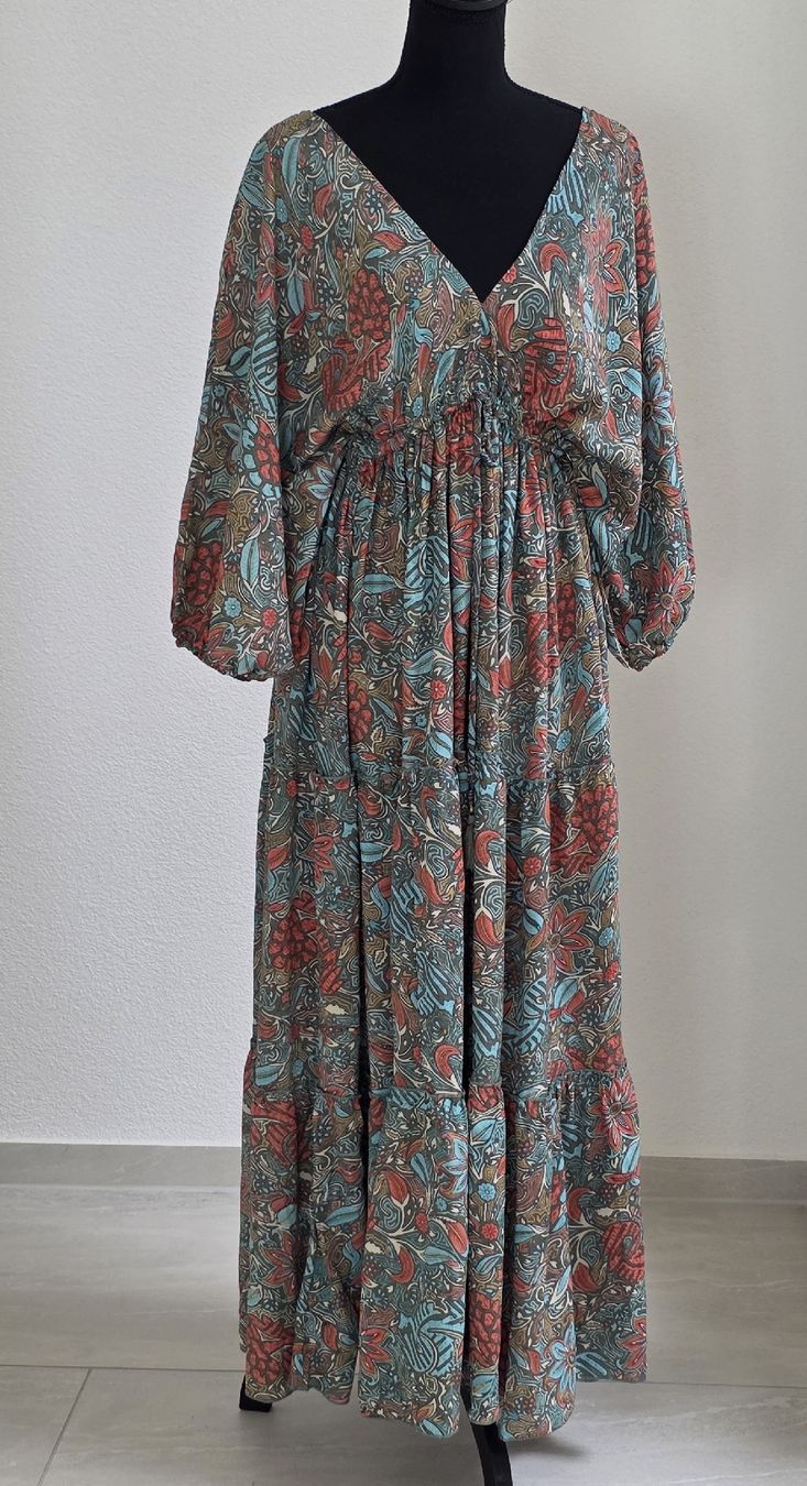 Vestiti: Maxikleid gemustert Polyester-Seide  Gr. XS-XL – Nuovo (secondo la descrizione) da Rheinsulz venduto da Gilea