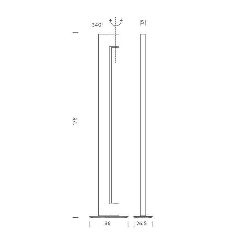 Lampade: Elegante Designer Stehlampe ARA von NEMO – Usato da Alosen venduto da mangan 5