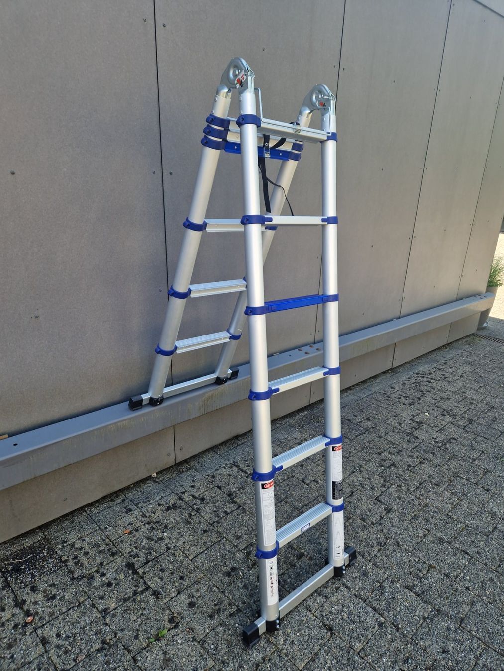 Scale: Tedura Alu-Teleskop-Klappleiter, 3.85 m – Nuovo (secondo la descrizione) da Cham venduto da Dave63 3