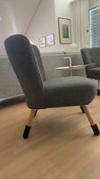 Sessel Stoffbezug grau