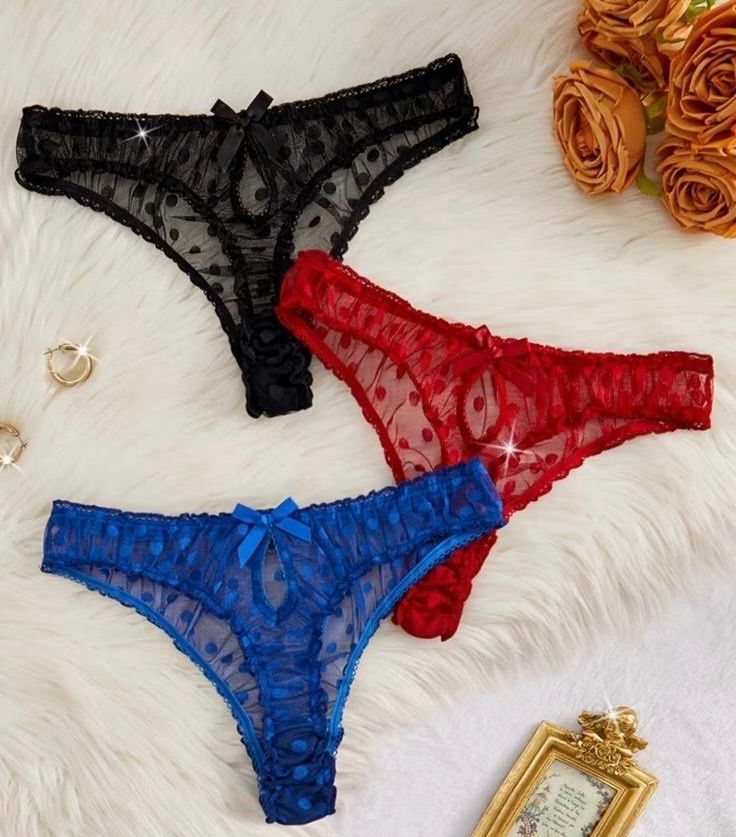 Altra biancheria intima: 3 x String-Tangas-Unterwäsche-Spitzen- Grösse M – Nuovo (secondo la descrizione) da Teufenthal AG venduto da MeineSchatztruhe 2