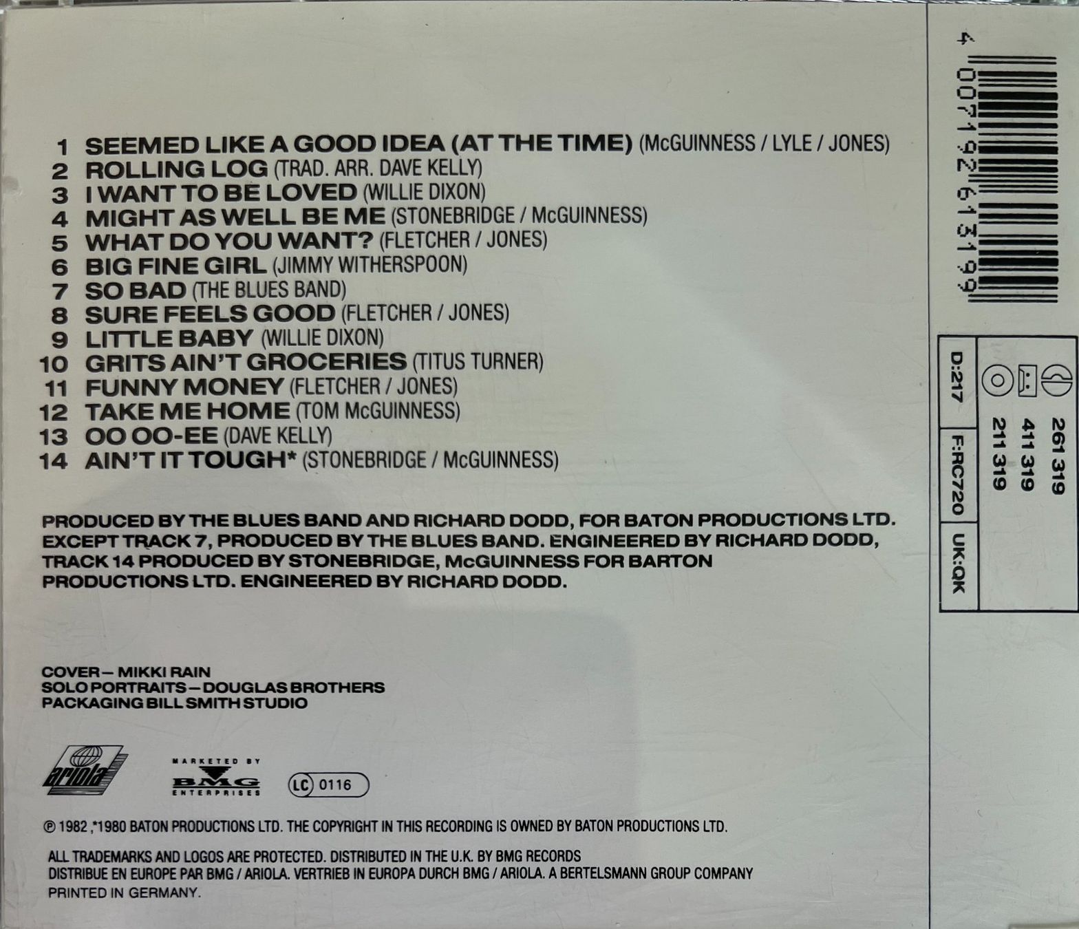 CD: BLUES BAND / Brand Loyalty – Usato da Bischofszell venduto da kustavi 1