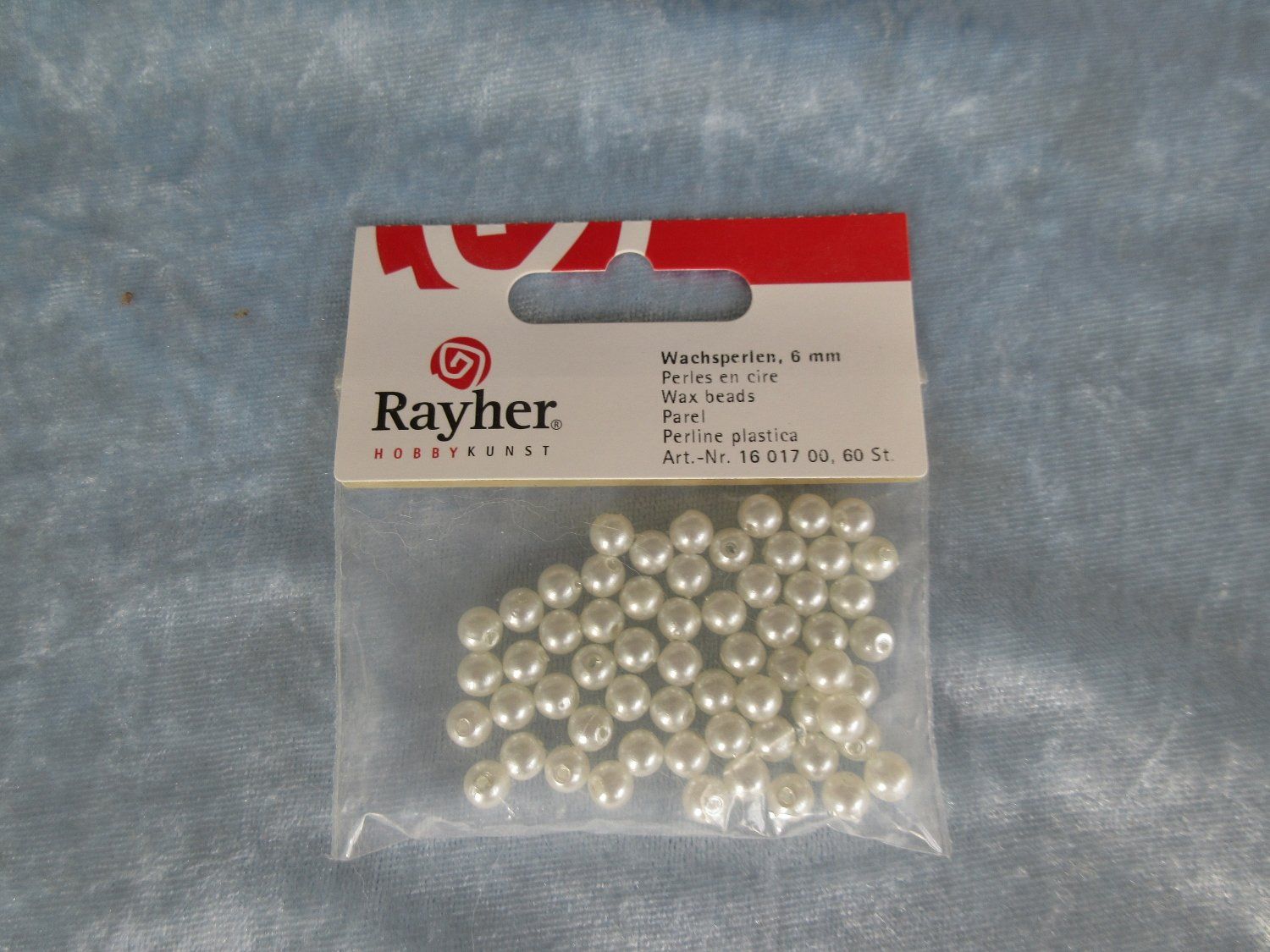 Perlen (unechte): Glaswachsperlen 6 mm, – Neu und originalverpackt aus Pfäffikon SZ von Desideria0