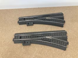 2 St. Märklin H0 Weiche rechts 24612 188,3 mm, R2, 24,3 Grad