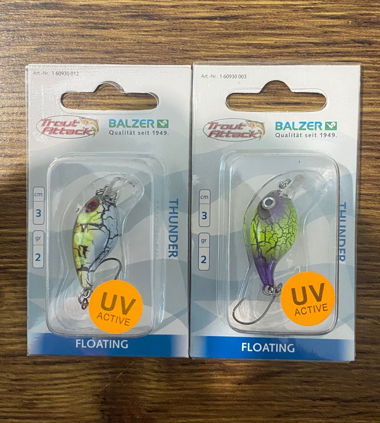 Balzer Esche: BABALZER Trout Attack Wobbler Thunder 3cm 2g - 3er Set – Nuovo e nell'imballaggio originale da Widnau venduto da Fishingtackle_Oggy