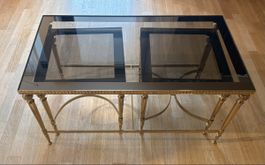 3er-Set Glastisch - vintage