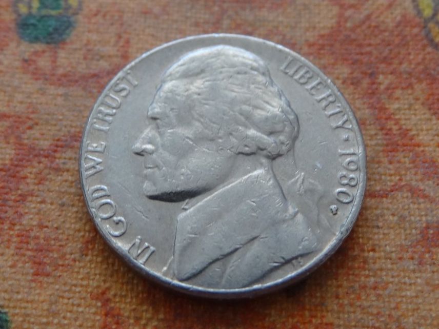 Tutti le monete: USA 5 Cents 1980 – Usato da Romanel-sur-Lausanne venduto da Swift13