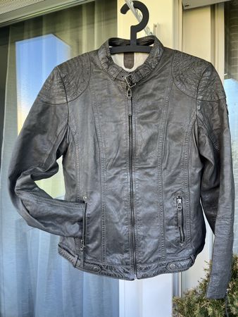 Lederjacke von Gipsy in grau