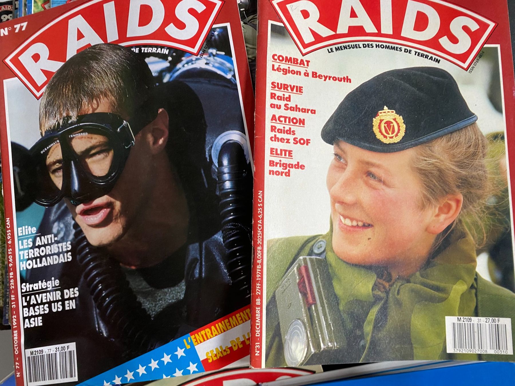 Riviste & Magazine: Magazines RAID - 32 numéros - 1988-2003 – Usato da Prez-vers-Noréaz venduto da Jchris 2