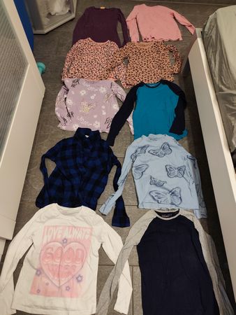 Shirts Langarmshirt Gr 146/152, 10 STK 
