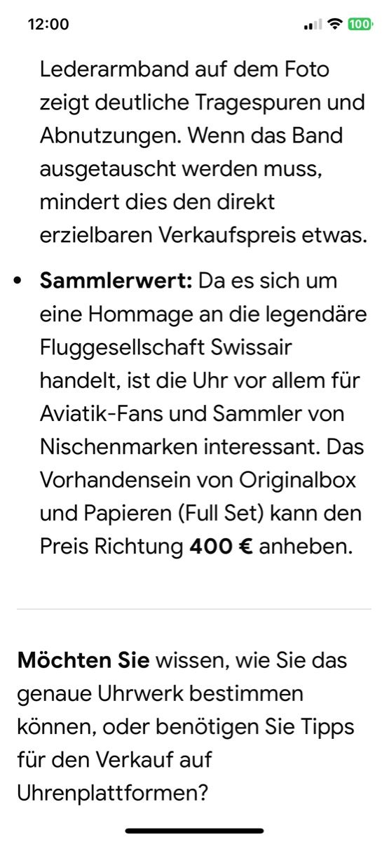 Swissair Orologi: Pilotenuhr SWISSAIR  – Usato da Brugg AG venduto da Simone92 2