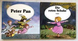 2x Kinderbücher: Peter Pan + Die roten Schuhe - Delphin Vrlg