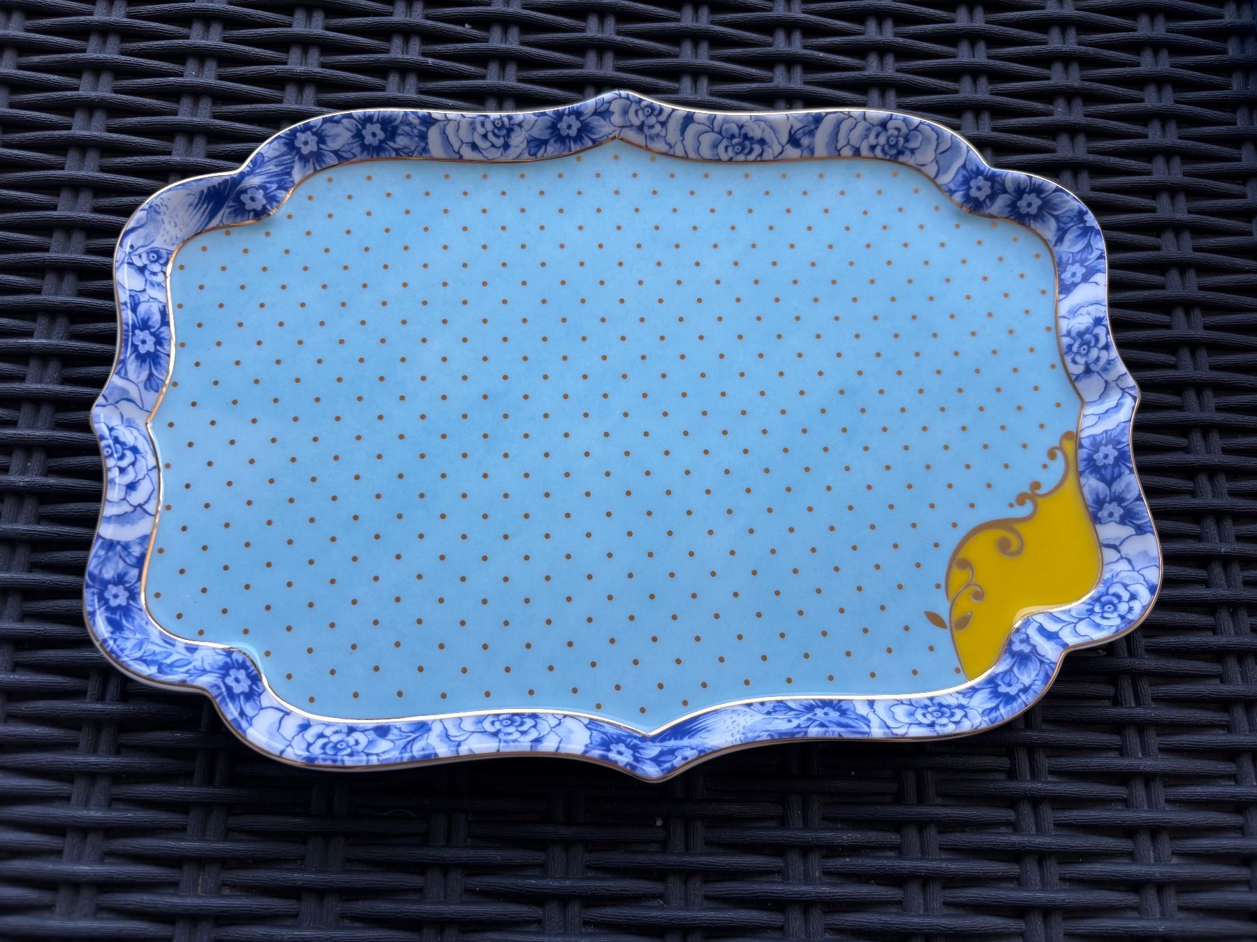 Pip Studio Plateaux: Cakeplatte - Serviertablett blau gold Punkte – D'occasion à Bassersdorf par rek_x2gl 1