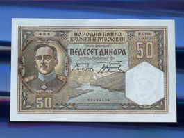 ***Belgrad 1931 - Jugoslawien - 50 Dinara UNC - Karađorđević