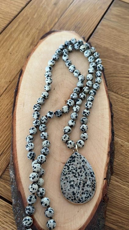 Collier Vintage En Pierre Naturelle - Longueur 92 Cm - Modèle N°483 - Occasion (état à Vérifier Sur Photos)