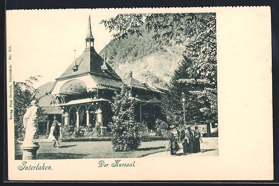 Cartes postales: AK Interlaken, Der Kursaal – D'occasion à Berlin par bartko-reher