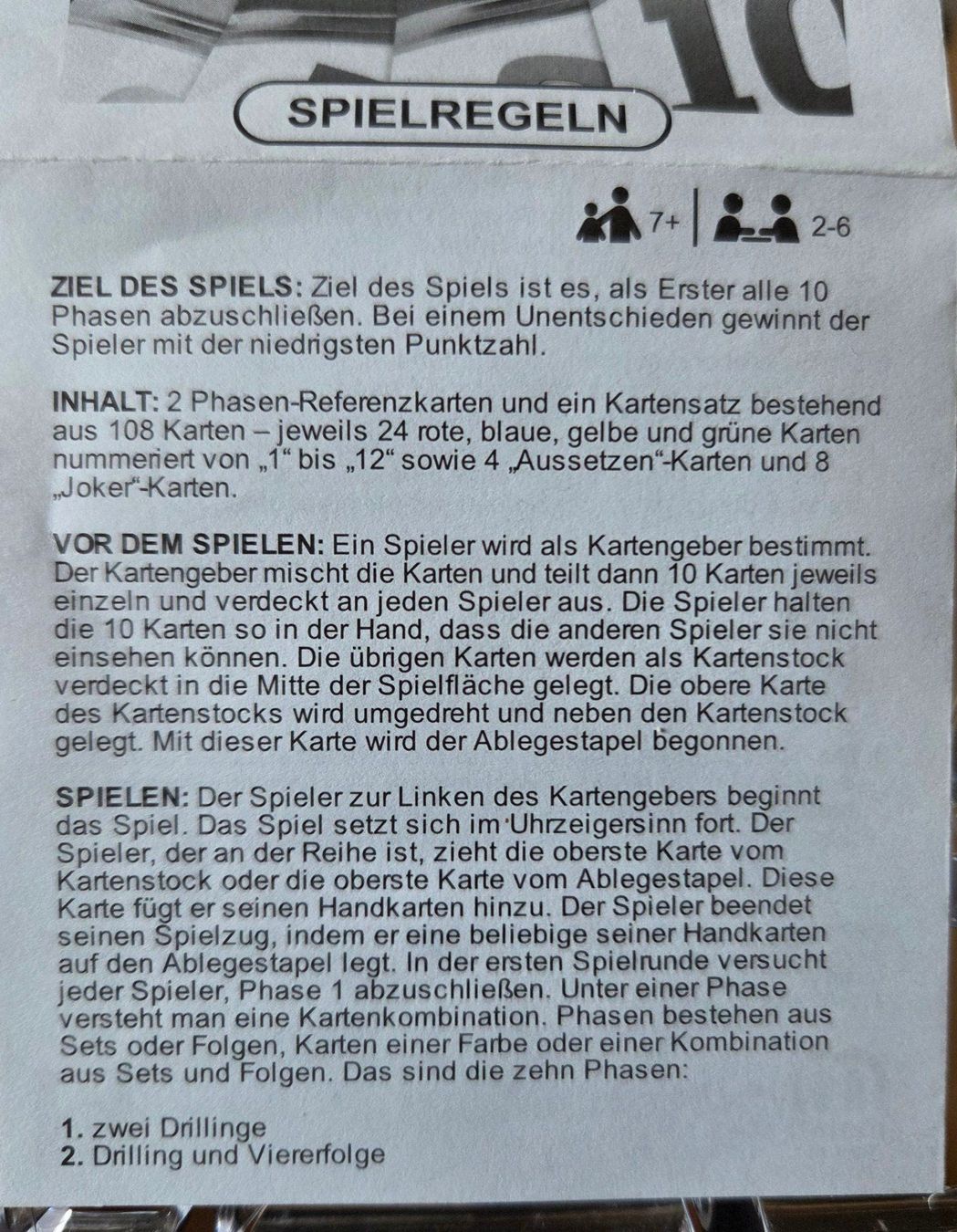 Mattel Jeux: Kartenspiel Phase 10 – Neuf (Voir description) à Gossau SG par tenerife11 5
