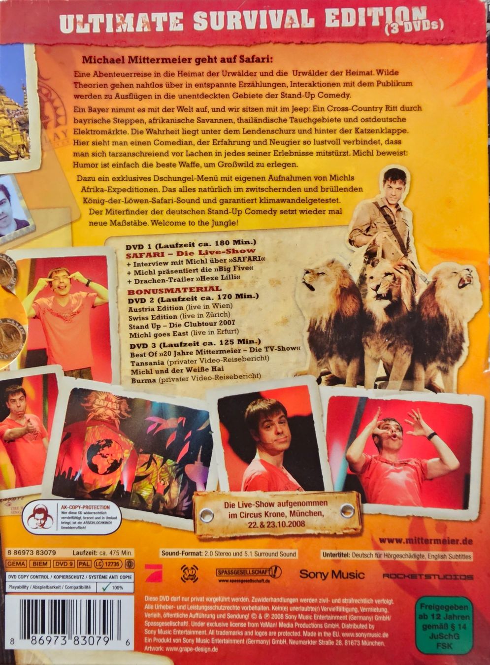Tutti i DVDs: Michael Mittermeier - Safari – Usato da Wahlen b. Laufen venduto da Cg10 1