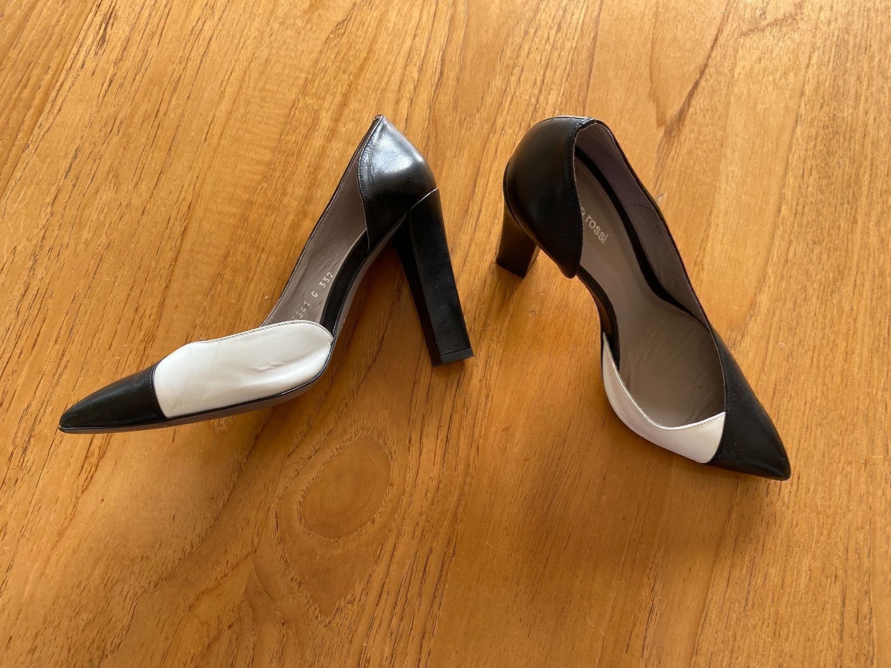 Damenschuhe: Gino Rossi Pumps in Schwarz/Weiss – Gebraucht aus Zürich von Grothschild 3