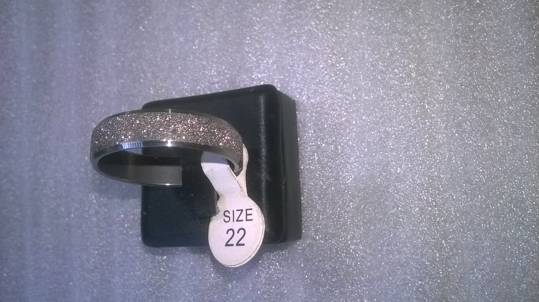 Ringe: RING EDELSTHAL,,,SILBER FARBE,,,GLITZER – Neu (gemäss Beschreibung) aus Basel von bijoutrie_4 1