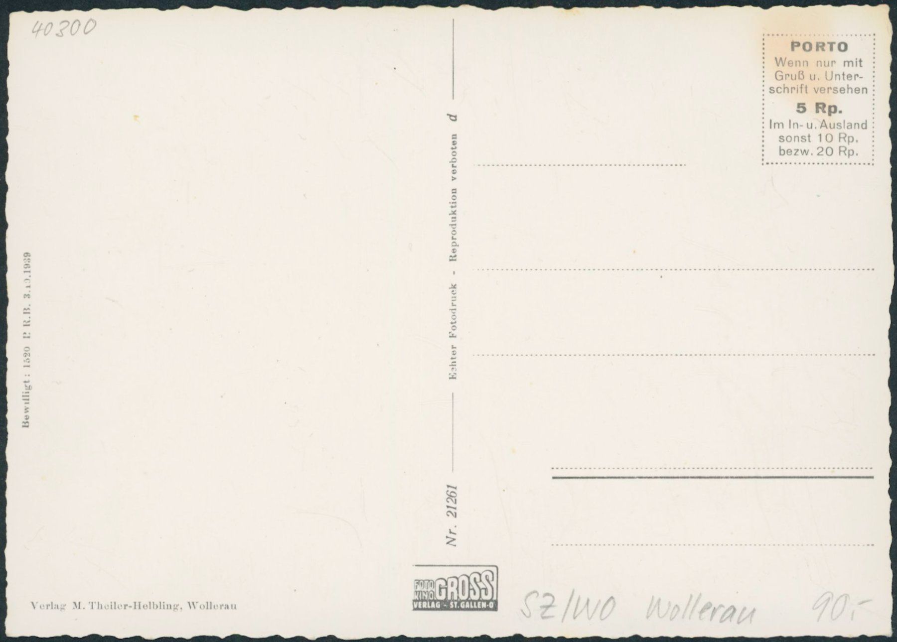 Ansichtskarten: SZ Wollerau – Neu (gemäss Beschreibung) aus Schindellegi von stationary 1