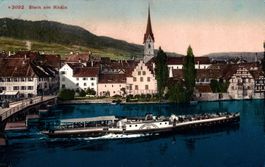 Stein am Rhein. Dampfschiff "Hohenklingen"