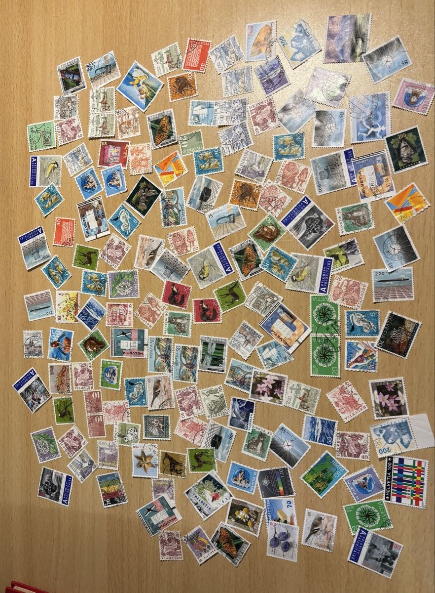 Tous les timbres: Schweizer Briefmarken. Etwa 158 Stück.  – D'occasion à Uster par leone28