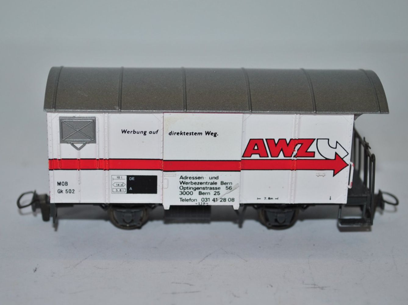 Bemo Modelleisenbahnen: Bemo Güterwagen MOB (MMT018) – Gebraucht aus Aarwangen von Bahnsupport