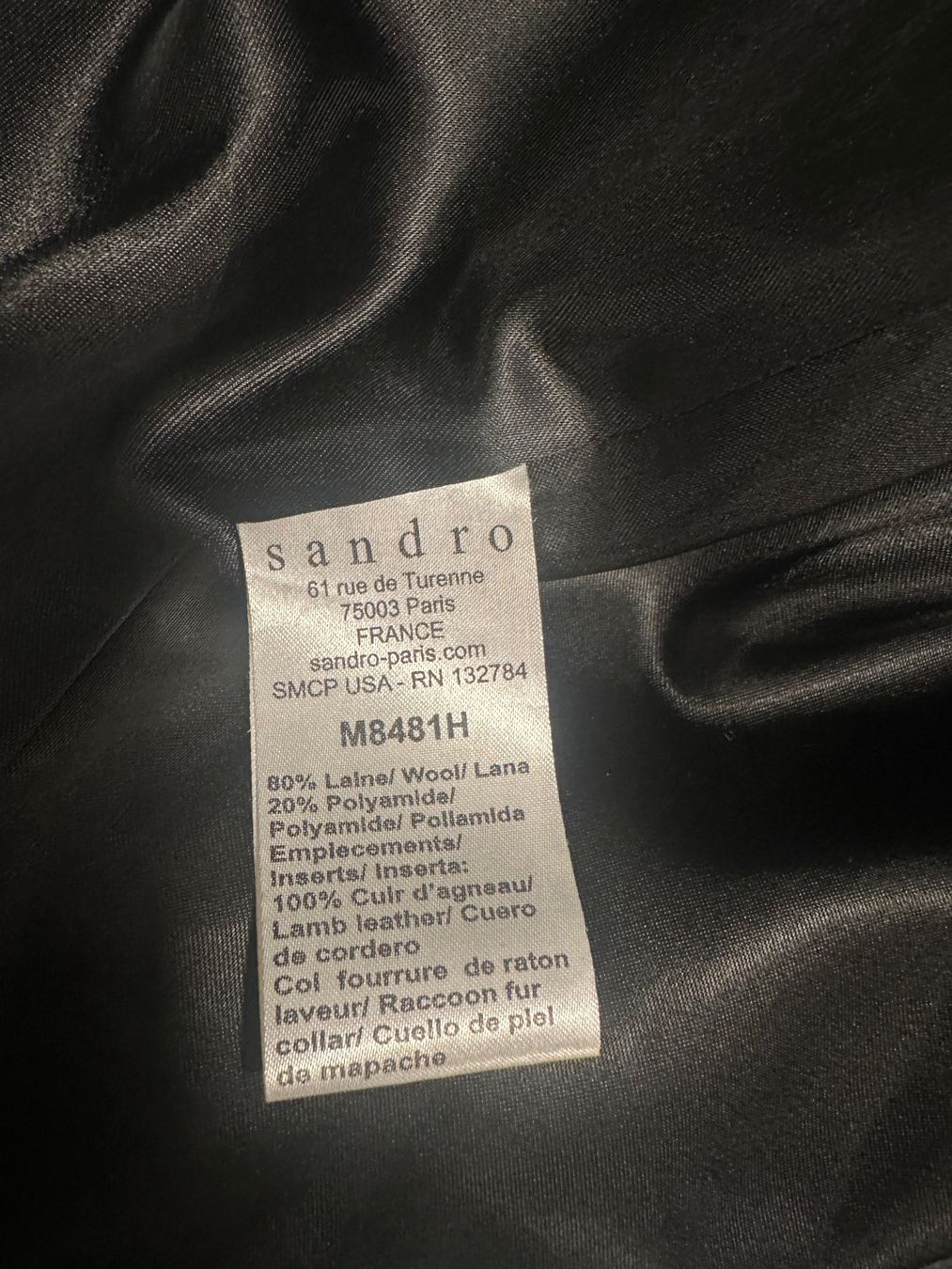 Sandro Manteaux: Sandro wool mantel 36 – D'occasion à Laupen BE par Smythe 2