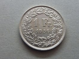 1 Fr.  1956  -  vorzüglich  -