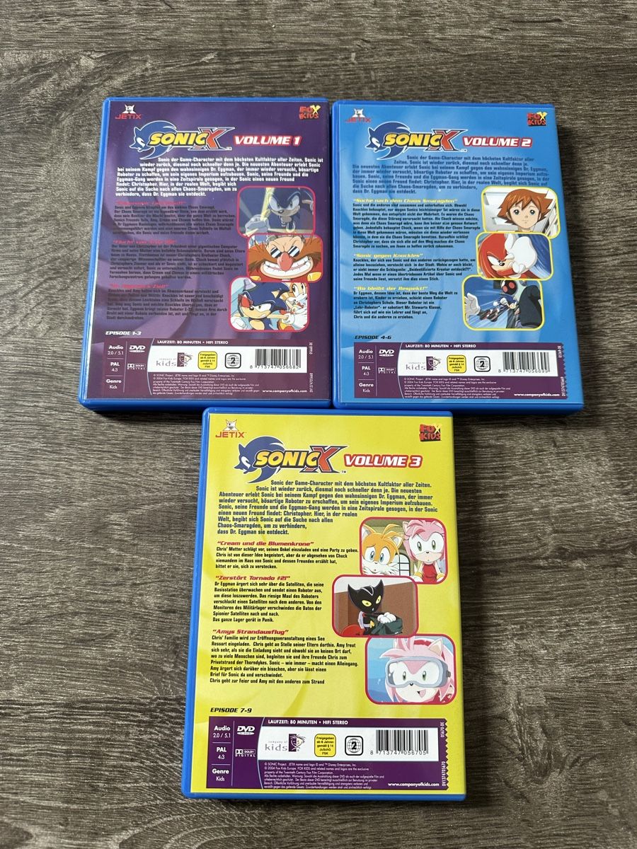 Alle DVDs: 3 DVDs Sonic X Megapack 1, Volume 1-3 – Gebraucht aus Dänikon ZH von Annikaberg 2