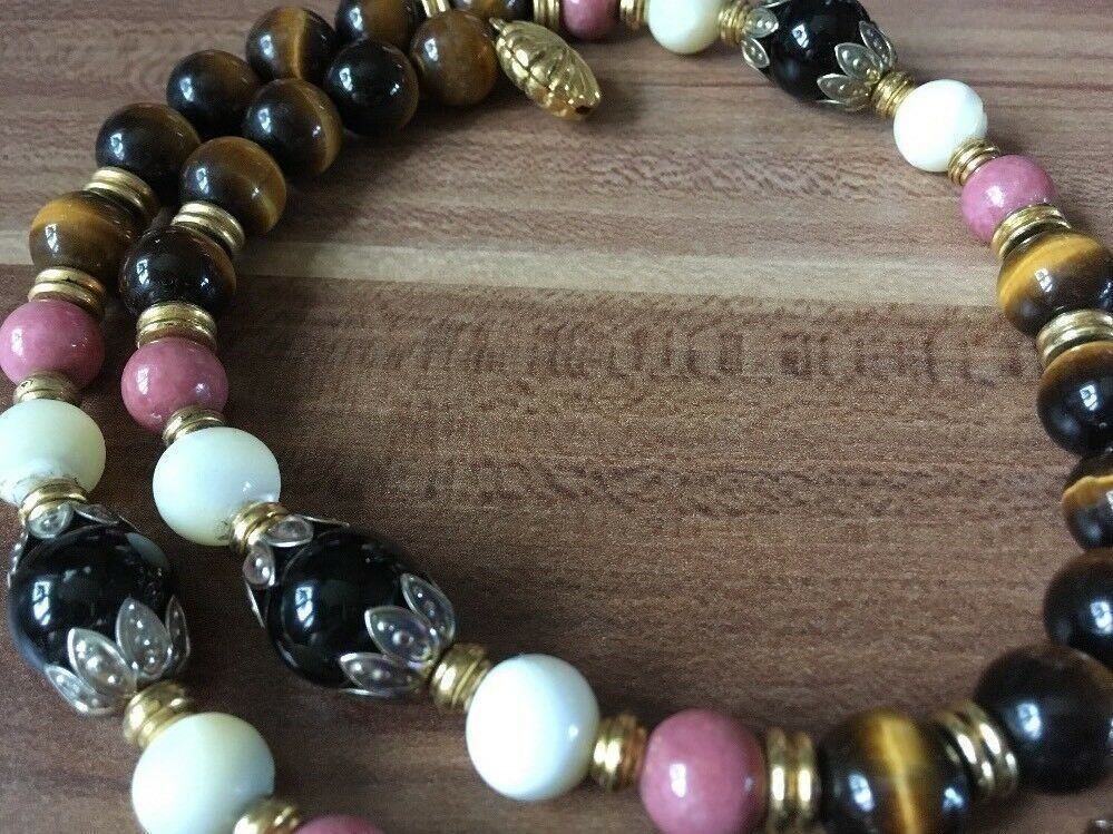 Catenine: collier pierre semies préciseuses œil de tigre – Usato da Genève venduto da Libellule477