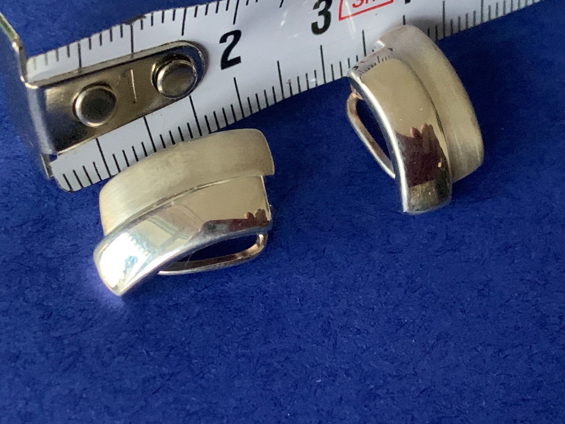 Orecchini pendenti & Orecchini a lobo: Ohrenclips matt-glänzend (silber) – Usato da Laufen venduto da Bellebellezza 3
