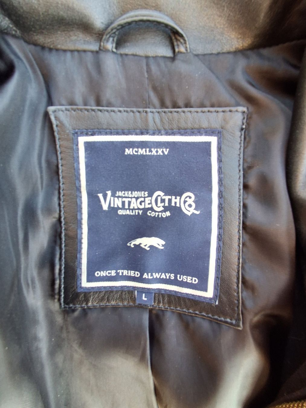 Jack & Jones Giacche: Schwarze Lederjacke Jack&Jones Grösse L – Usato da Pfäffikon ZH venduto da Maluk 2