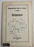 Topographischer Atlas Schweiz 1:50000 Splügenpass 1944