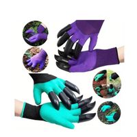 Gartenhandschuhe mit 8 Krallen/Lila