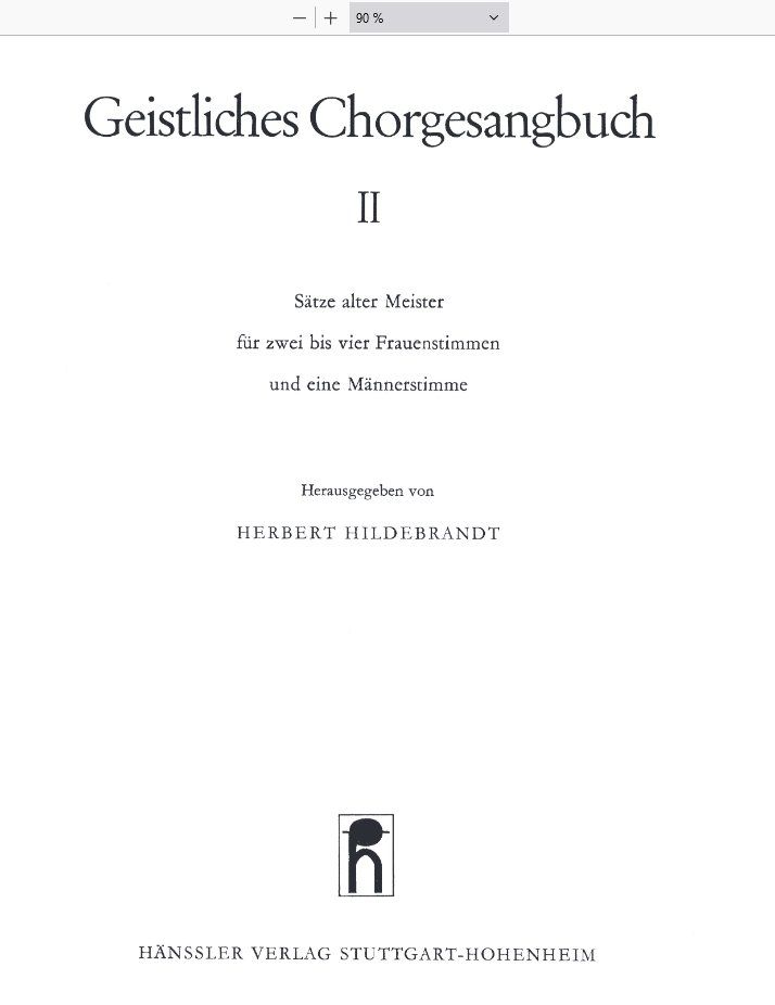 Libri: Geistliches Chorgesangbuch, Bd. 2 – Nuovo (secondo la descrizione) da Neuchâtel venduto da Babotschk 1