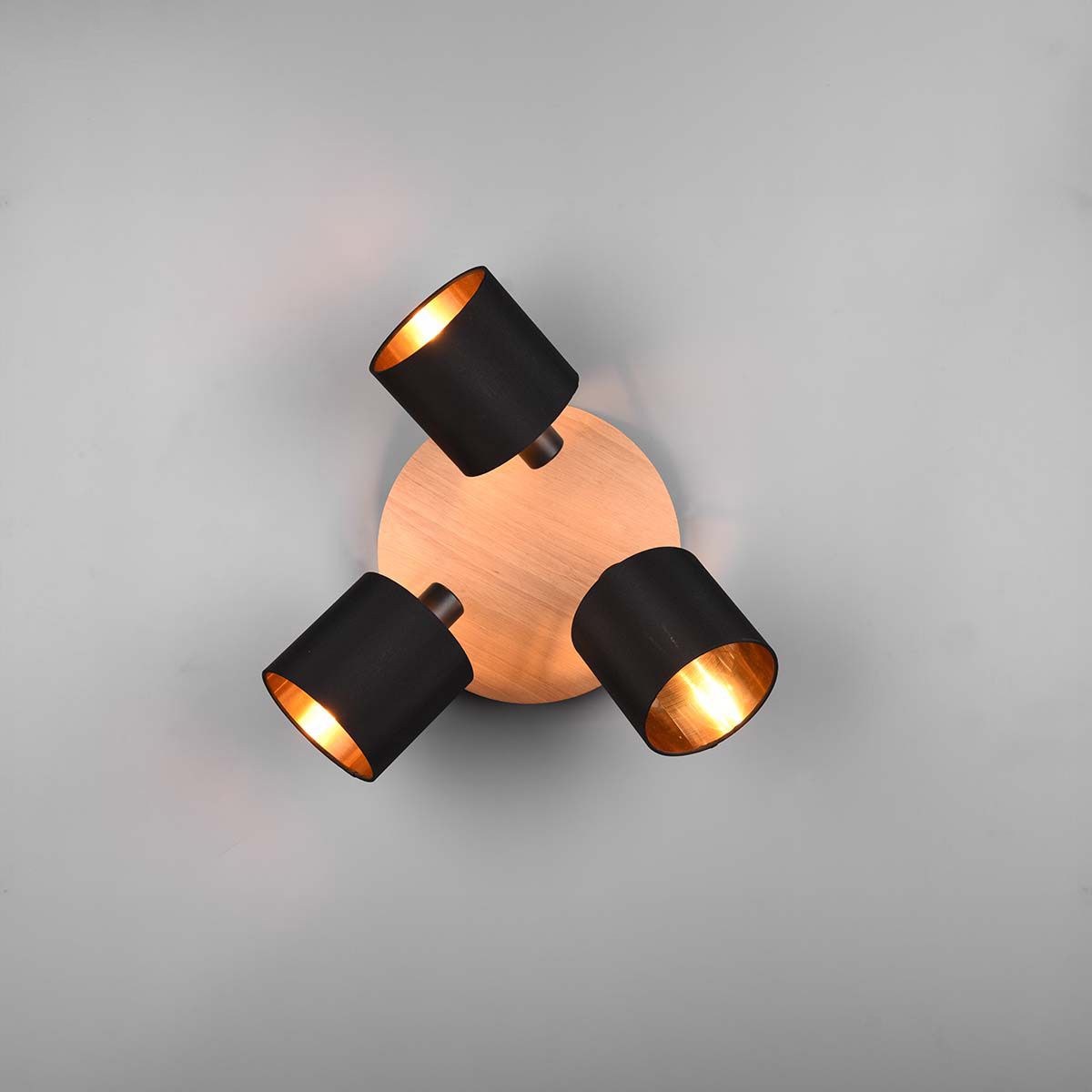 Lampadari & plafoniere: Deckenleuchte, 3 Strahler, Holz, 46 cm Ø – Nuovo (secondo la descrizione) da Kreuzlingen venduto da Smart-Light 3