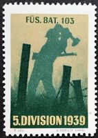 Soldatenmarke 2.WK, Füsilier Bat 103, Wi Inf 498