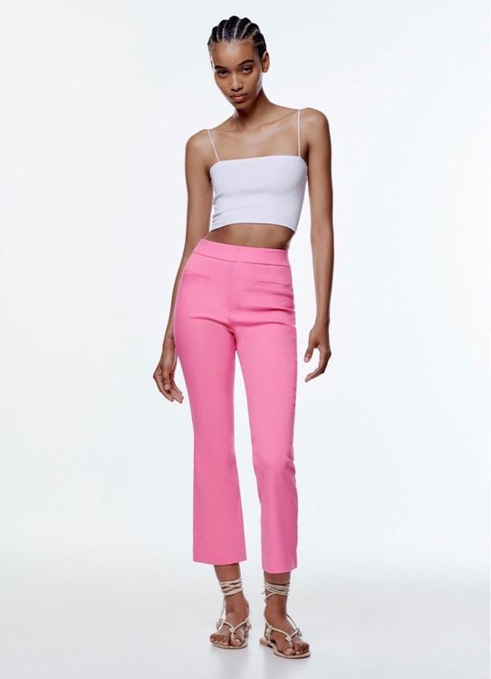 Mini flare hose zara rosa pink anzug cropped Kaufen auf Ricardo