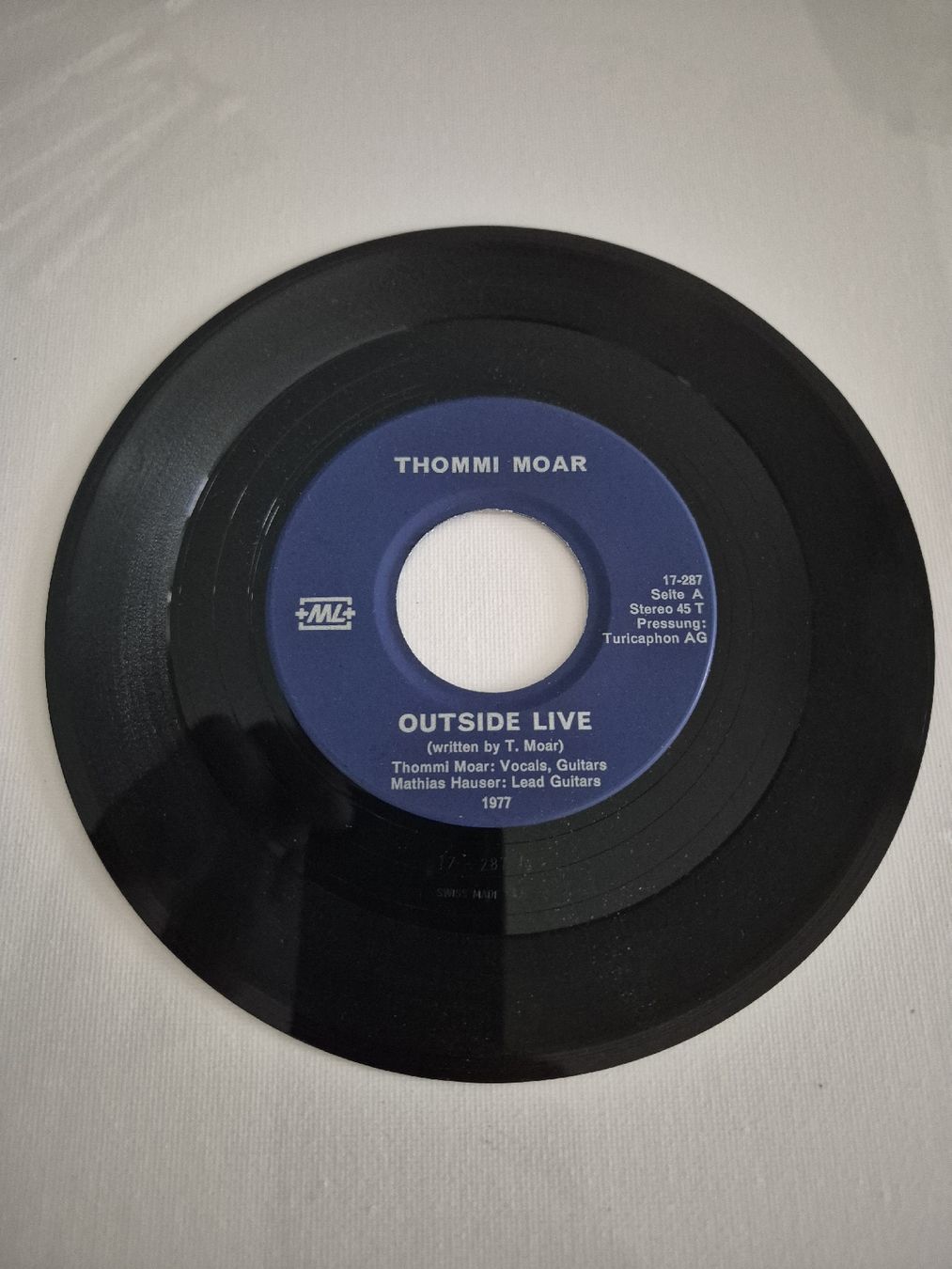 Vinyles: Thommi Moar - Outside Live / I Am Alone  - Single , CH – Neuf (Voir description) à Uster par newwave0 2