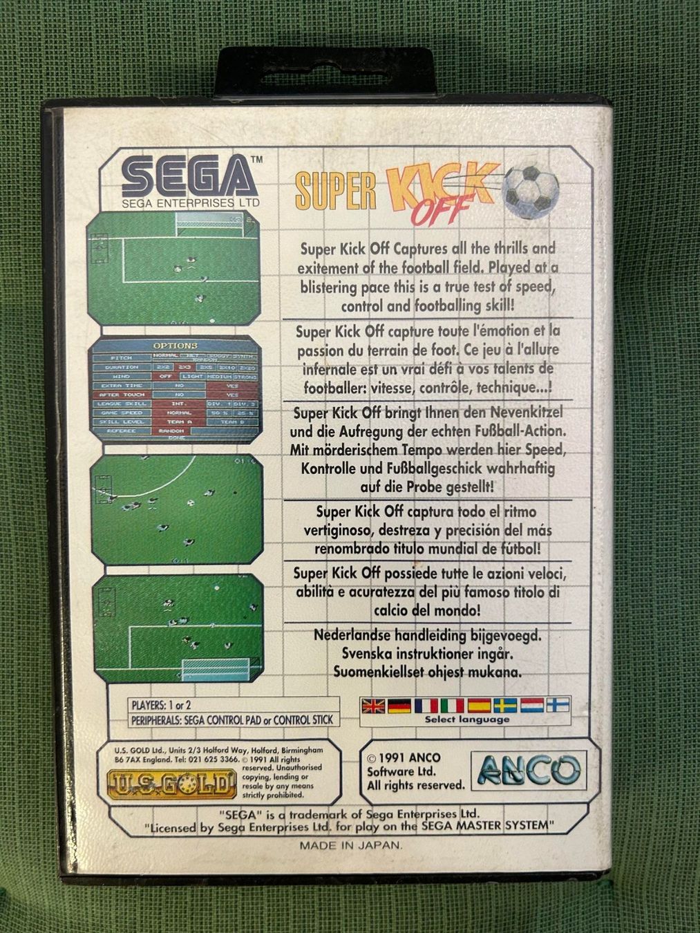 Sega Giochi: Super Kick Of Sega Master System – Usato da Giubiasco venduto da Ticinerd 1