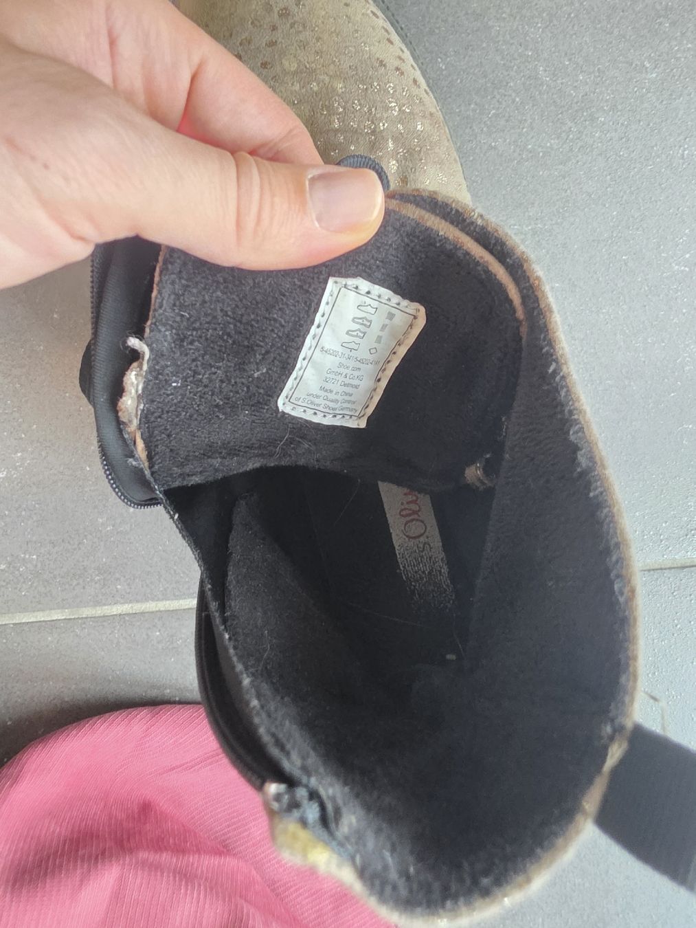 S.Oliver Schuhe für Mädchen: S.Oliver Mädchen Boots beige gemustert Grösse 35 – Gebraucht aus Wolfhalden von CaptivaFL 2