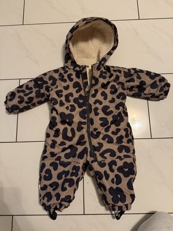 Winteroverall  gefüttert Leopardenmuster Gr.80