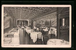 Lugano, Restaurant Biaggi, Innenansicht
