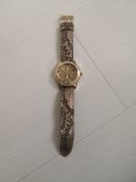 🤩GUESS ARMBANDUHR GOLD-FARBIG MIT SCHLANGENOPTIK & STRASS