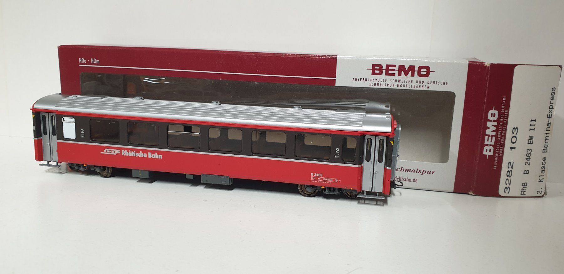 Bemo Modellini di ferrovie: Bemo RhB Bernina Express EW III  3282 103 – Nuovo (secondo la descrizione) da Geroldswil venduto da TopTrain54